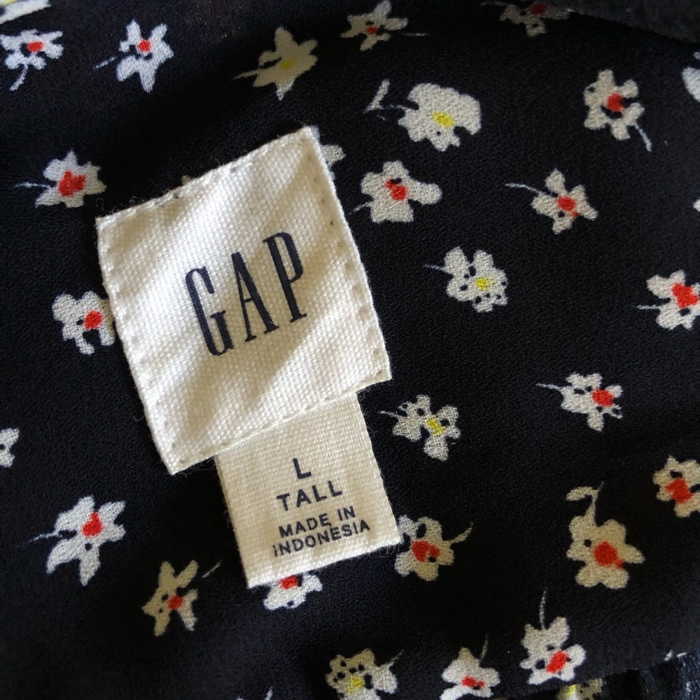 Black Gap Wrap Dress
